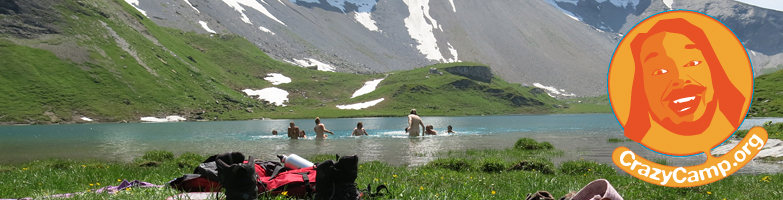 Swimming during a Crazy Mountain Camp